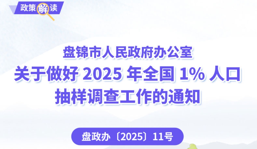 （图解版）《关于做好2025年全国1%人口抽样调查工作》政策解读