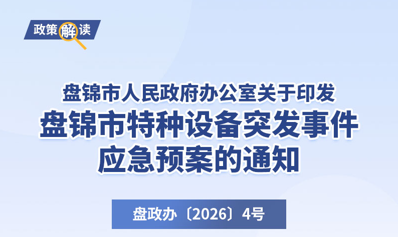 （图解版）《皇冠娱乐(中国)唯一官方网站
特种设备突发事件应急预案》政策解读